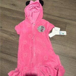 Girls Disney Minnie Mouse Swimsuit Coverup Size 4